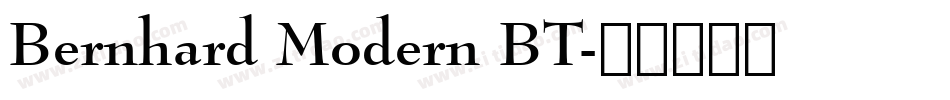 Bernhard Modern BT字体转换